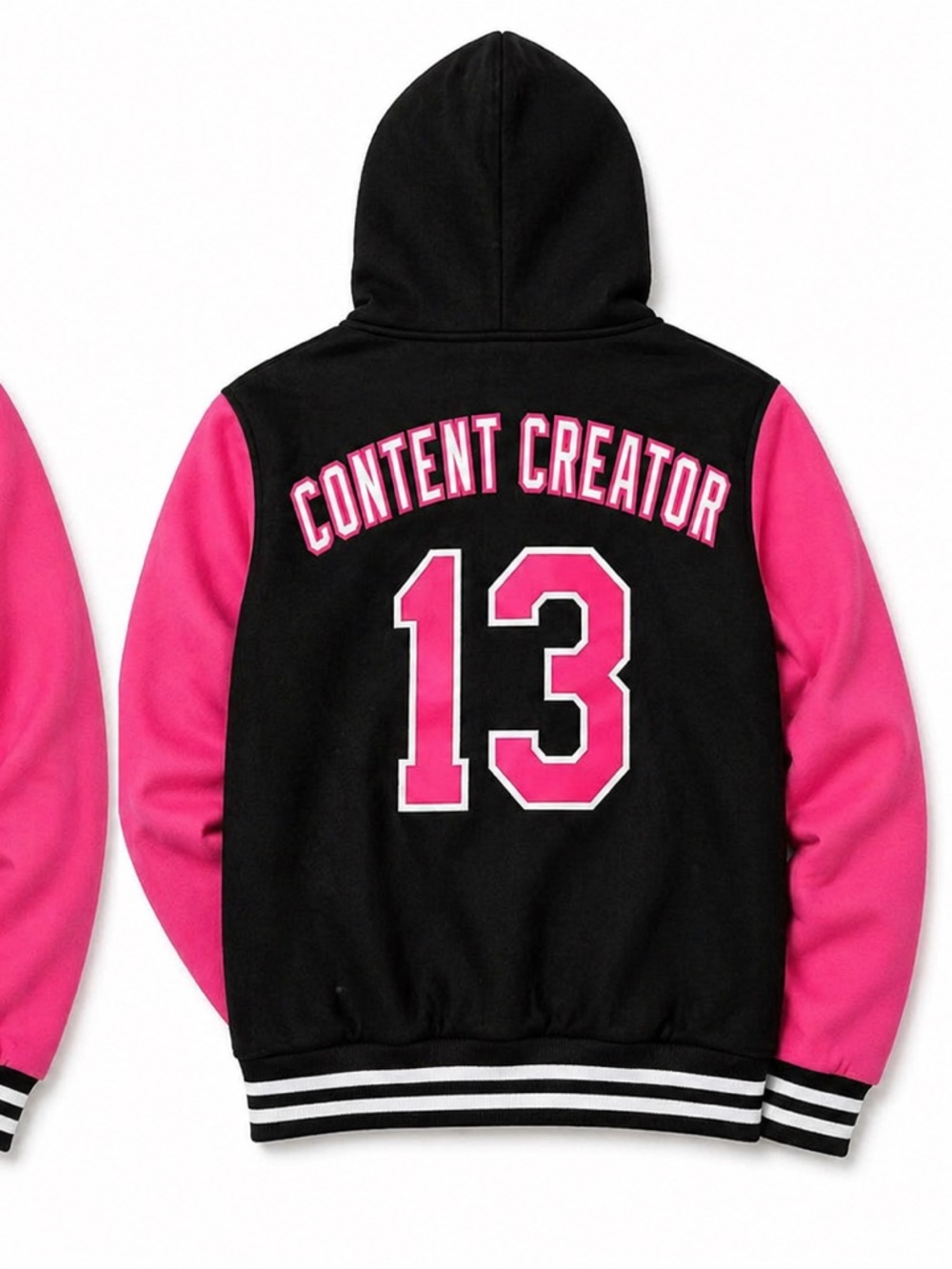 NEW Black & Pink custom Varsity Jacket